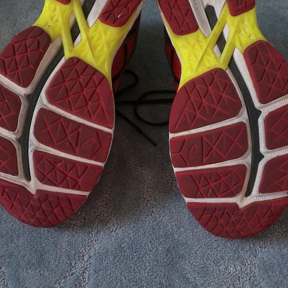 OASIS FLUIDRIDE T547N RED, GREEN & BLACK SNEAKERS SIZE 9 US, 8 UK, 42.5 EUR. - Picture 3 of 10